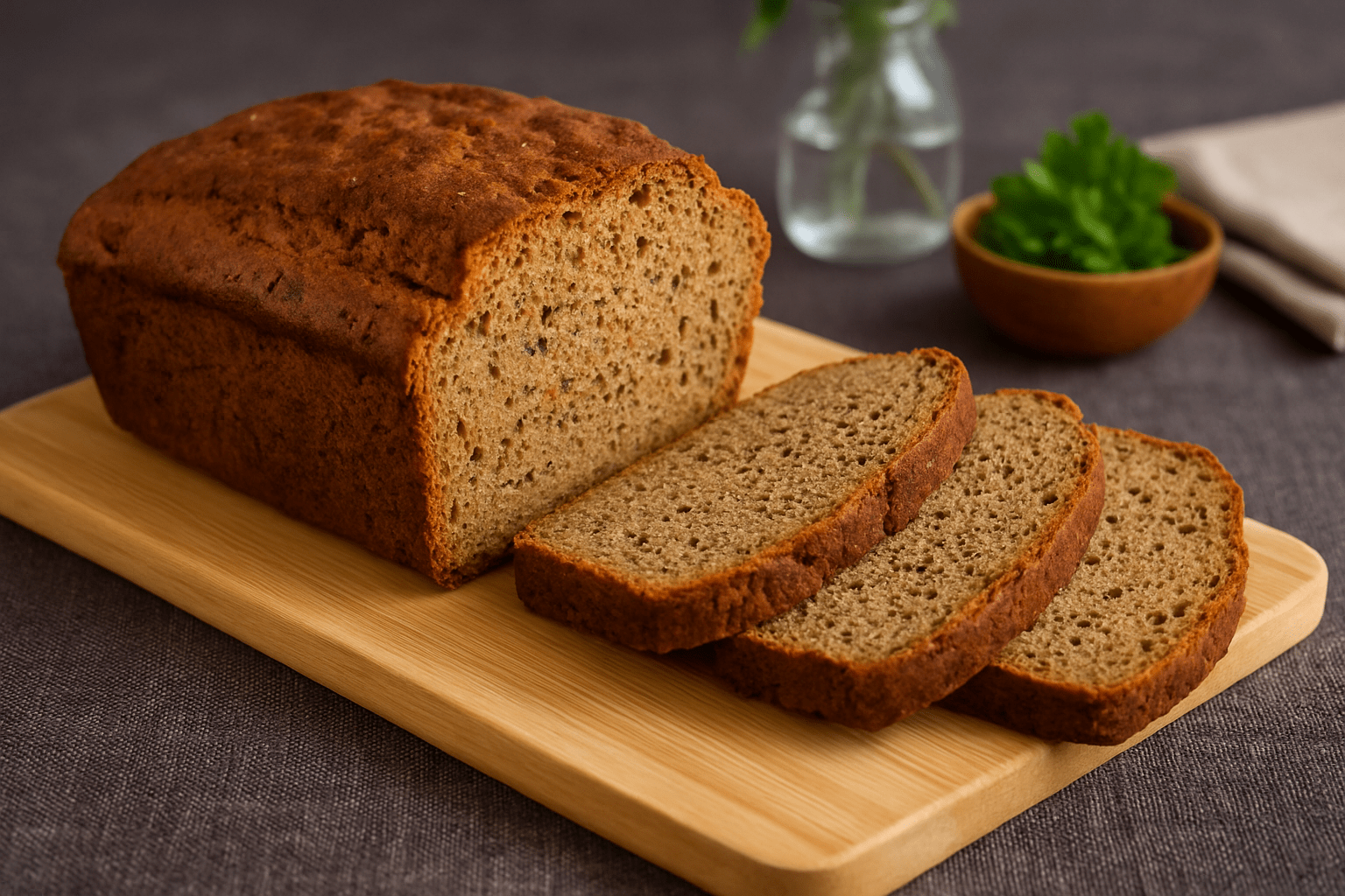 Ароматный хлеб из красной чечевицы